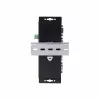 StarTech.com 4-pordiline jadaliides Etherneti adapter, IP jadaseadme server kaug-RS232 seadmetele, seinale/DIN-liistule kinnitatav, metallkorpuses, RJ45 LAN DB9 jadamuundur