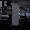 StarTech.com 4-pordiline jadaliides Etherneti adapter, IP jadaseadme server kaug-RS232 seadmetele, seinale/DIN-liistule kinnitatav, metallkorpuses, RJ45 LAN DB9 jadamuundur