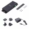 StarTech.com 4-pordiline jadaliides Etherneti adapter, IP jadaseadme server kaug-RS232 seadmetele, seinale/DIN-liistule kinnitatav, metallkorpuses, RJ45 LAN DB9 jadamuundur