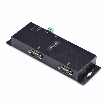 StarTech.com 2-pordiline jadaliidese Etherneti adapter, IP jadaseadmeserver kaug-RS232-seadmetele, seinale/DIN-liistule paigaldatav, metallkorpus, RJ45 LAN DB9 jadaühenduse muundurile
