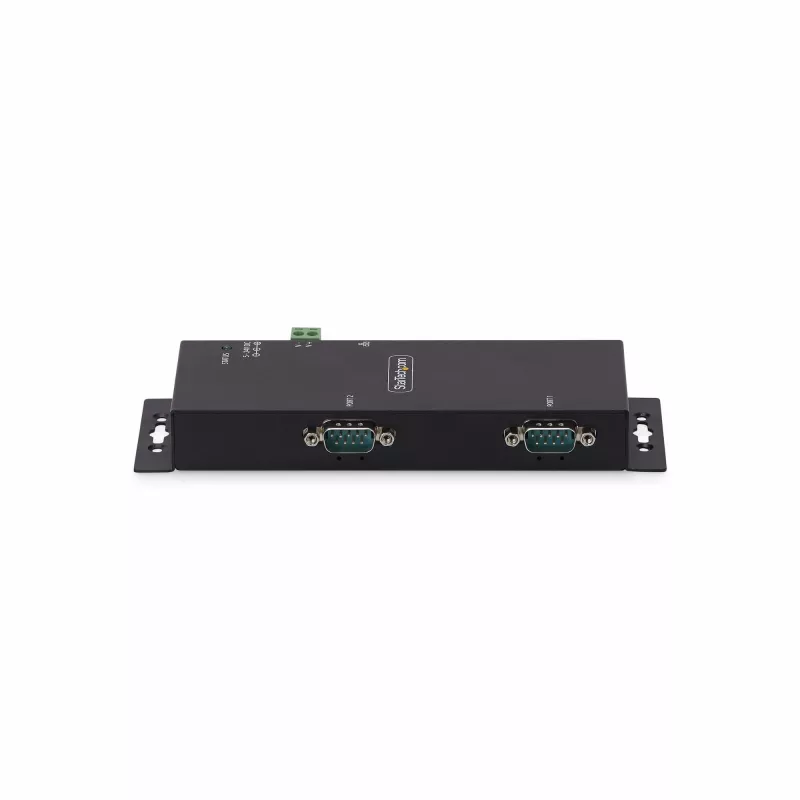 StarTech.com 2-pordiline jadaliidese Etherneti adapter, IP jadaseadmeserver kaug-RS232-seadmetele, seinale/DIN-liistule paigaldatav, metallkorpus, RJ45 LAN DB9 jadaühenduse muundurile