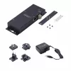 StarTech.com 2-pordiline jadaliidese Etherneti adapter, IP jadaseadmeserver kaug-RS232-seadmetele, seinale/DIN-liistule paigaldatav, metallkorpus, RJ45 LAN DB9 jadaühenduse muundurile