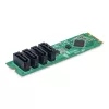StarTech.com 4-pordiline M.2-SATA adapterkaart, M.2 PCIe 3.0 SATA HDD/SSD laienduskaardile, ASM1064 kiibistik, M.2 NVMe 4x HDD/SSD jaoks Windows/macOS/Linux
