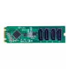 StarTech.com 4-pordiline M.2-SATA adapterkaart, M.2 PCIe 3.0 SATA HDD/SSD laienduskaardile, ASM1064 kiibistik, M.2 NVMe 4x HDD/SSD jaoks Windows/macOS/Linux