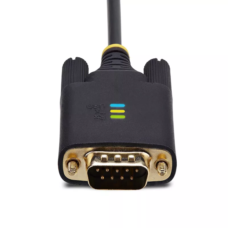 StarTech.com 2 m USB jadaliidese adapterkaabel, COM-i säilitus, vahetatavad kruvid/mutrid, USB-A – DB9 RS232, FTDI IC, ESD-kaitse, Windows/macOS/Linux