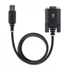 StarTech.com 2 m USB jadaliidese adapterkaabel, COM-i säilitus, vahetatavad kruvid/mutrid, USB-A – DB9 RS232, FTDI IC, ESD-kaitse, Windows/macOS/Linux