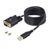 StarTech.com 2 m USB jadaliidese adapterkaabel, COM-i säilitus, vahetatavad kruvid/mutrid, USB-A – DB9 RS232, FTDI IC, ESD-kaitse, Windows/macOS/Linux