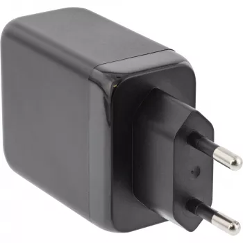 InLine USB PD toiteallikas, GaN laadija, 3 pordiga, kaks USB-C + USB-A, 65 W