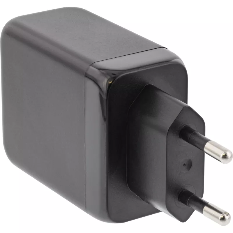 InLine USB PD toiteallikas, GaN laadija, 3 pordiga, kaks USB-C + USB-A, 65 W