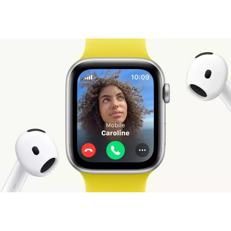 Nutikell Apple Watch SE GPS + Cellular 44mm hõbedane alumiiniumkorpus, sinine pilve spordirihm