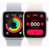 Nutikell Apple Watch SE GPS + Cellular 44mm hõbedane alumiiniumkorpus, sinine pilve spordirihm