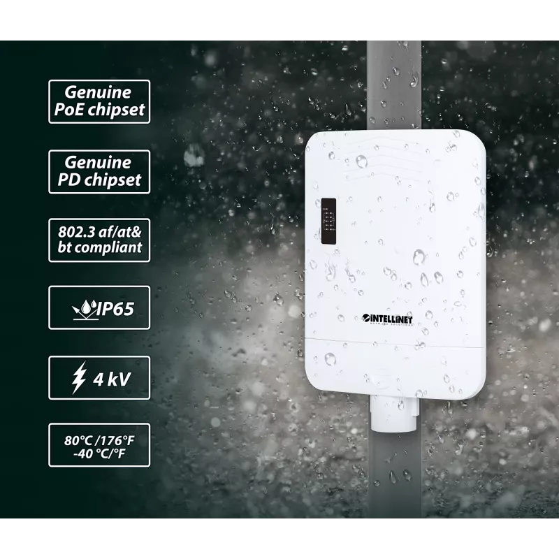 Võrgukommutaator Intellinet 509220 Gigabit Ethernet 5 porti PoE