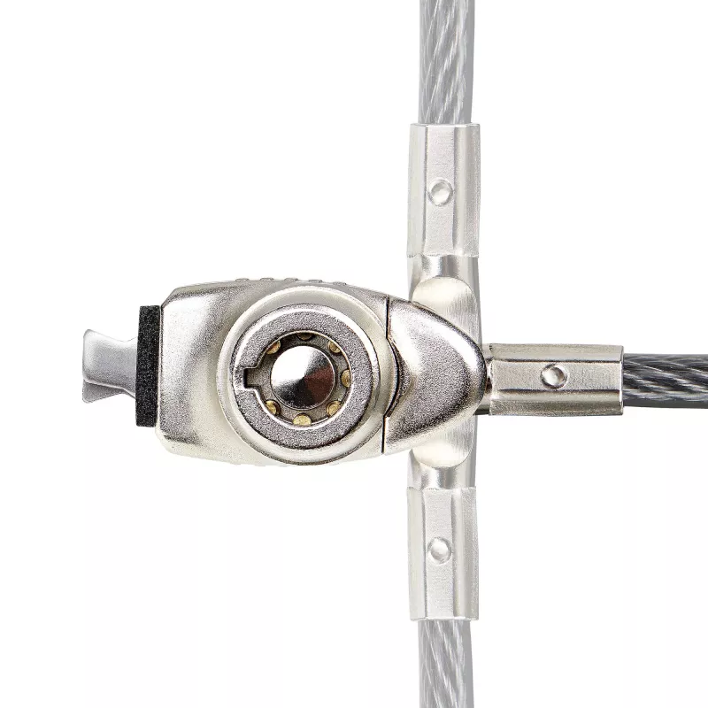 StarTech.com õhuke Lock Noble Wedge® pesaga ühilduv, 1,5 m lukustuskaabel, lauaarvuti vargusvastane turvalahendus sülearvutile/märkmikule, lõikekindel teraskaabel, võtmega lukk