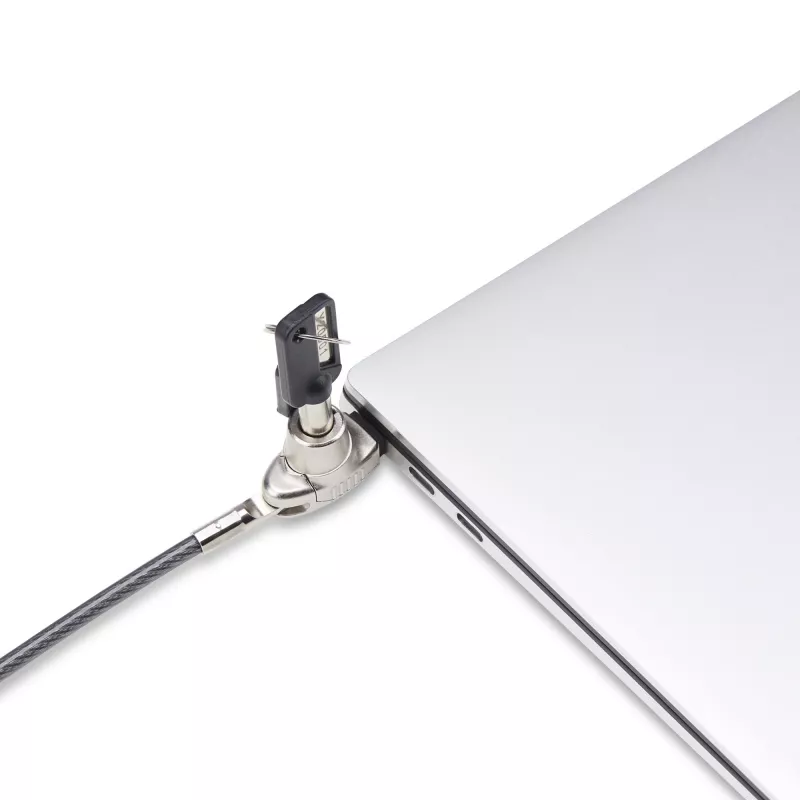 StarTech.com õhuke Lock Noble Wedge® pesaga ühilduv, 1,5 m lukustuskaabel, lauaarvuti vargusvastane turvalahendus sülearvutile/märkmikule, lõikekindel teraskaabel, võtmega lukk