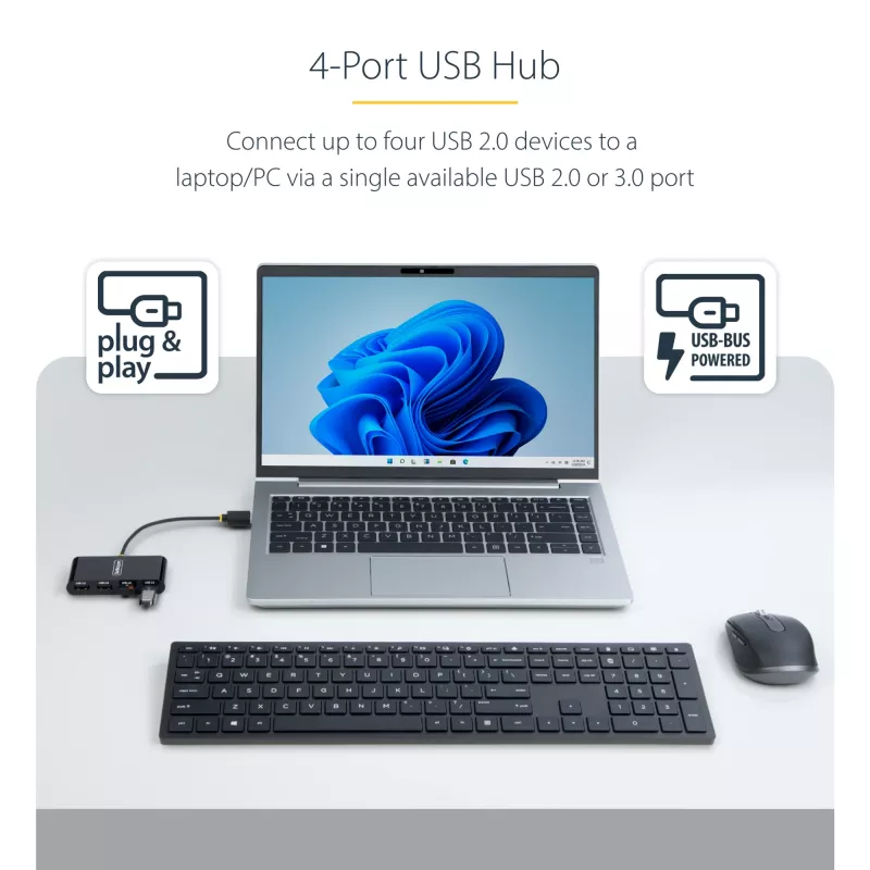 StarTech.com ST4200MINI2-USB-HUB interface hub USB 2.0 480 Mbit/s Must