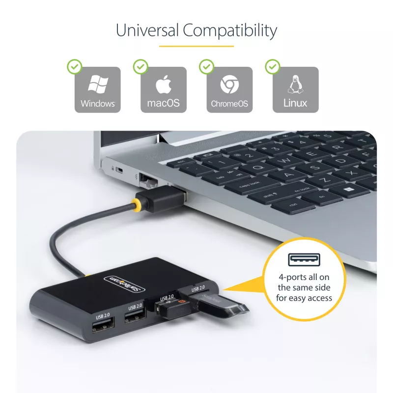 StarTech.com ST4200MINI2-USB-HUB interface hub USB 2.0 480 Mbit/s Must