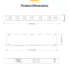 StarTech.com 50 cm sinine CAT8 Etherneti kaabel, tõmbekindlate RJ45-pistikutega, 25G/40G, 2000 MHz, 100 W PoE++, S/FTP, 26 AWG puhas vaskjuhe, LSZH, varjestatud võrgulaiendusjuhe tõmbetugevdustega, individuaalselt testitud