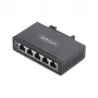 StarTech.com 5-pordine haldamata tööstuslik võrgukommutaator, 100/1000 Ethernet, DIN-liistule/seinale kinnitatav, vastupidav IP30 gigabitine kommutaator, -40°F–167°F, 9–60 V alalisvool, TAA-ga kooskõlas