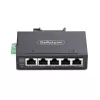 StarTech.com 5-pordine haldamata tööstuslik võrgukommutaator, 100/1000 Ethernet, DIN-liistule/seinale kinnitatav, vastupidav IP30 gigabitine kommutaator, -40°F–167°F, 9–60 V alalisvool, TAA-ga kooskõlas