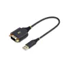 StarTech.com 0,3 m (30 cm) USB-jadaadapteri kaabel, COM-pordi säilitus, vahetatavad mutrid/kruvid, USB-A DB9 RS232-le, FTDI kiip, ESD-kaitse, Windows/macOS/Linux