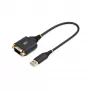 StarTech.com 0,3 m (30 cm) USB-jadaadapteri kaabel, COM-pordi säilitus, vahetatavad mutrid/kruvid, USB-A DB9 RS232-le, FTDI kiip, ESD-kaitse, Windows/macOS/Linux