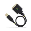StarTech.com 0,3 m (30 cm) USB-jadaadapteri kaabel, COM-pordi säilitus, vahetatavad mutrid/kruvid, USB-A DB9 RS232-le, FTDI kiip, ESD-kaitse, Windows/macOS/Linux