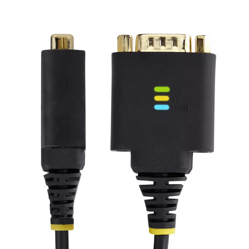 StarTech.com 0,3 m (30 cm) USB-jadaadapteri kaabel, COM-pordi säilitus, vahetatavad mutrid/kruvid, USB-A DB9 RS232-le, FTDI kiip, ESD-kaitse, Windows/macOS/Linux