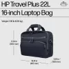 Sülearvutikott HP Travel Plus 22L 16-tolline portfell Monokromaatiline