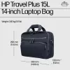 Sülearvutikott HP Travel Plus 15L 14-tolline portfell 820g monokroomne