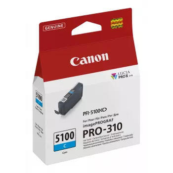 Canon PFI-5100 C tindikassett 1 tk Originaal tsüaan