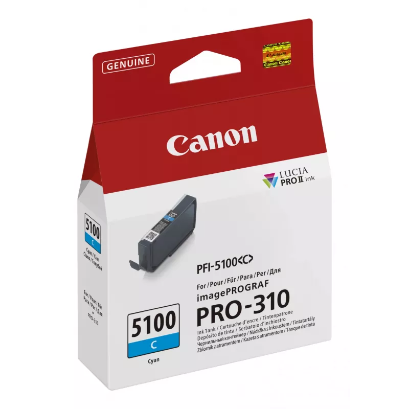 Canon PFI-5100 C tindikassett 1 tk Originaal tsüaan