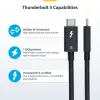 StarTech.com 1,5 jala (50 cm) Thunderbolt 5 kaabel, 80 Gbps/ kuni 120 Gbps, 240 W PD, 8K 60 Hz, sertifitseeritud Thunderbolti kaabel – ühildub Thunderbolt 4/USB4/USB-C-ga