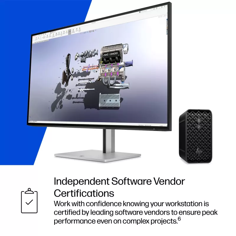 Tööjaam HP Z2 Mini G1a Intel Protsessor 16GB RAM 2TB SSD Windows 11 Pro
