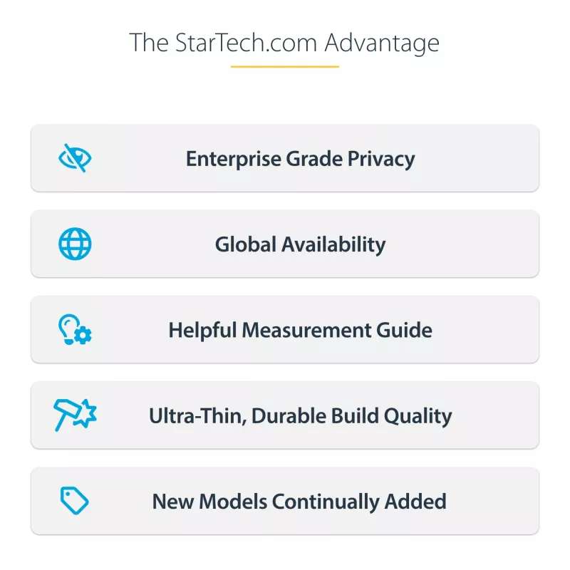 StarTech.com 14-tolline 16:9 ümberpööratav privaatsusfilter puutefunktsiooniga, pimestamisvastane privaatsusfilter, sülearvuti monitori ekraanikaitse 51% sinise valguse vähendamisega