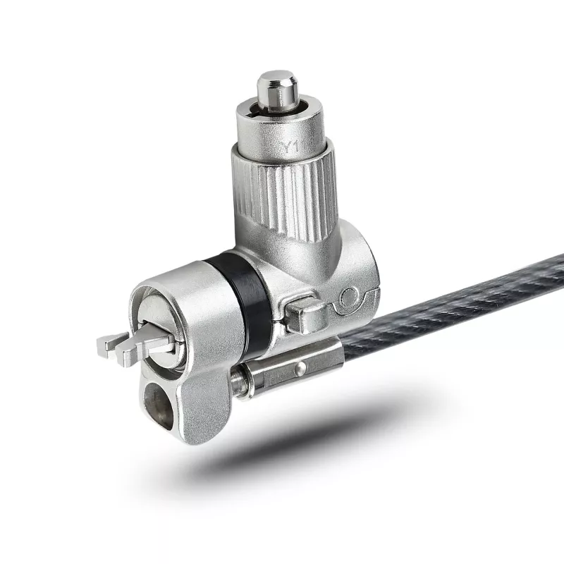 StarTech.com Universaalne sülearvutilukk 2m, turvakaabel sülearvutitele, ühildub Noble Wedge/Nano/K-Slot'iga, võtmega lukustuskaabel, vargusevastane lõikekindel süsinikterasest kaabel