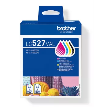 Tindikasseti komplekt Brother LC527VAL CMYK – 1×1300, 3×900 lehekülge