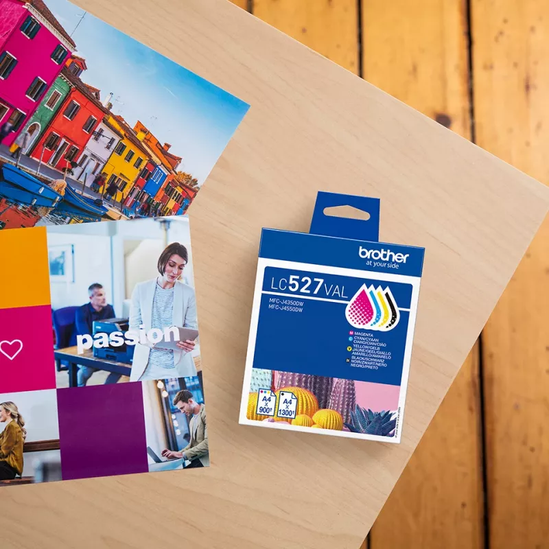 Tindikasseti komplekt Brother LC527VAL CMYK – 1×1300, 3×900 lehekülge