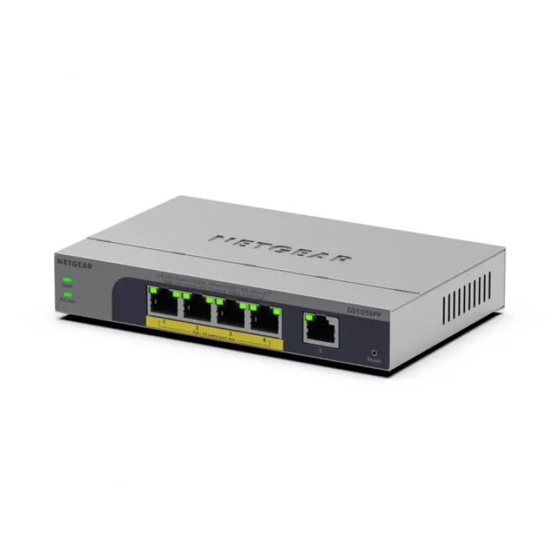 NETGEAR GS105EPP haldamata Gigabit Ethernet (10/100/1000) Power over Ethernet (PoE) laua-/seinakinnitus hall