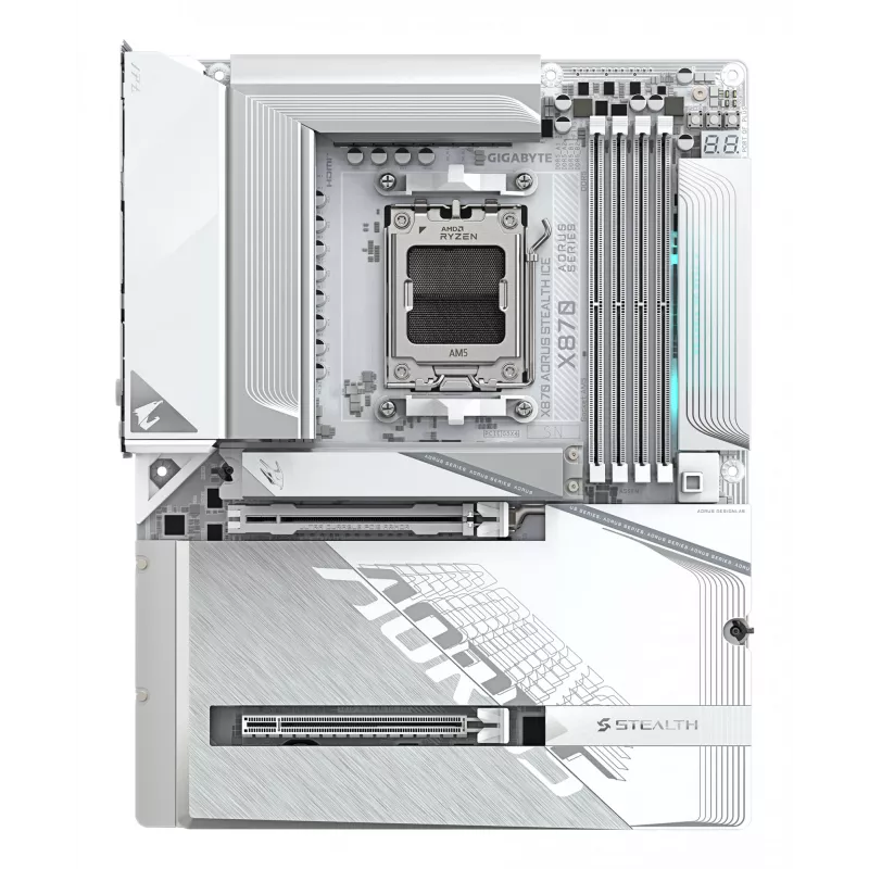 Emaplaat GIGABYTE X870 AORUS STEALTH ICE, AMD AM5, ATX