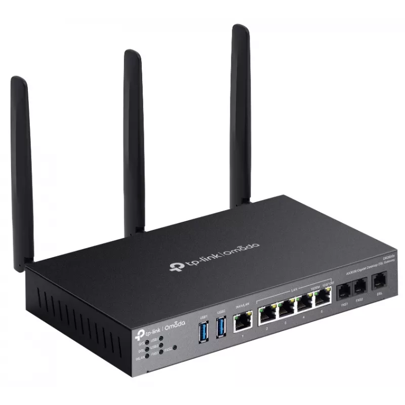 TP-Link Omada DR3220v-4G traadita ruuter Gigabit Ethernet Kaheribaline (2,4 GHz / 5 GHz) Must