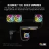 Corsair iCUE LINK H100i LCD RGB AIO vedelikjahuti protsessorile, 240 mm