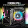 Corsair iCUE LINK H100i LCD RGB AIO vedelikjahuti protsessorile, 240 mm