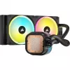 Corsair iCUE LINK H100i LCD RGB AIO vedelikjahuti protsessorile, 240 mm