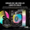 Corsair iCUE LINK H100i LCD RGB AIO vedelikjahuti protsessorile, 240 mm