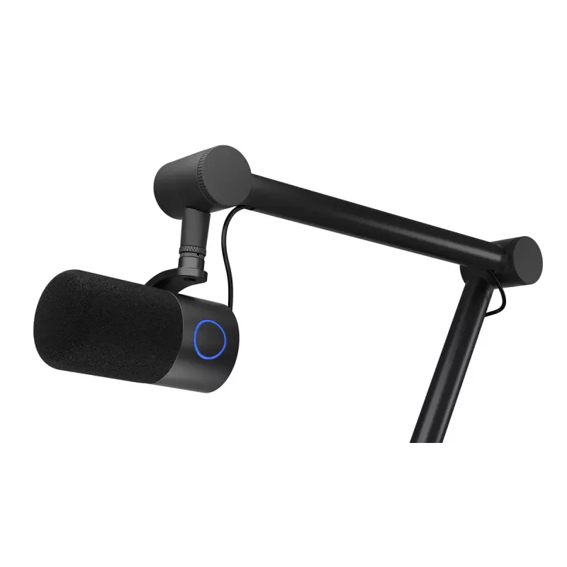 Arvutimikrofon ENDORFY Solum Studio — USB-juhtmega, 24-bitine/96 kHz, 20–20000 Hz, reguleeritav lauakinnitus, puutetundlikud juhtnupud, kõrvaklapiväljund, must