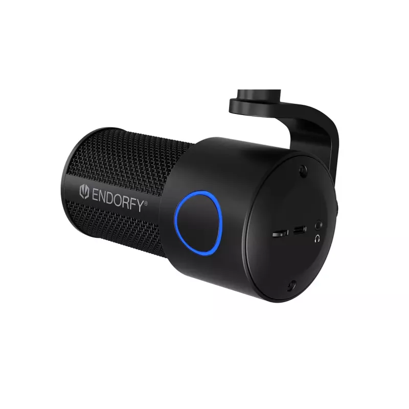 Arvutimikrofon ENDORFY Solum Studio — USB-juhtmega, 24-bitine/96 kHz, 20–20000 Hz, reguleeritav lauakinnitus, puutetundlikud juhtnupud, kõrvaklapiväljund, must