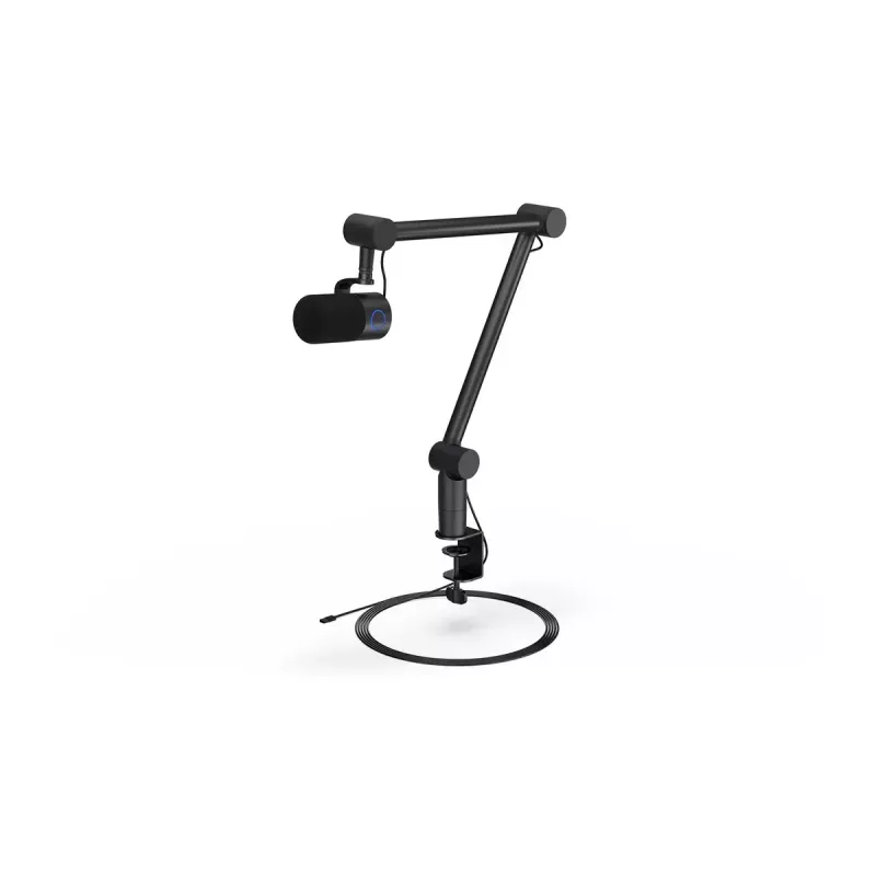 Arvutimikrofon ENDORFY Solum Studio — USB-juhtmega, 24-bitine/96 kHz, 20–20000 Hz, reguleeritav lauakinnitus, puutetundlikud juhtnupud, kõrvaklapiväljund, must