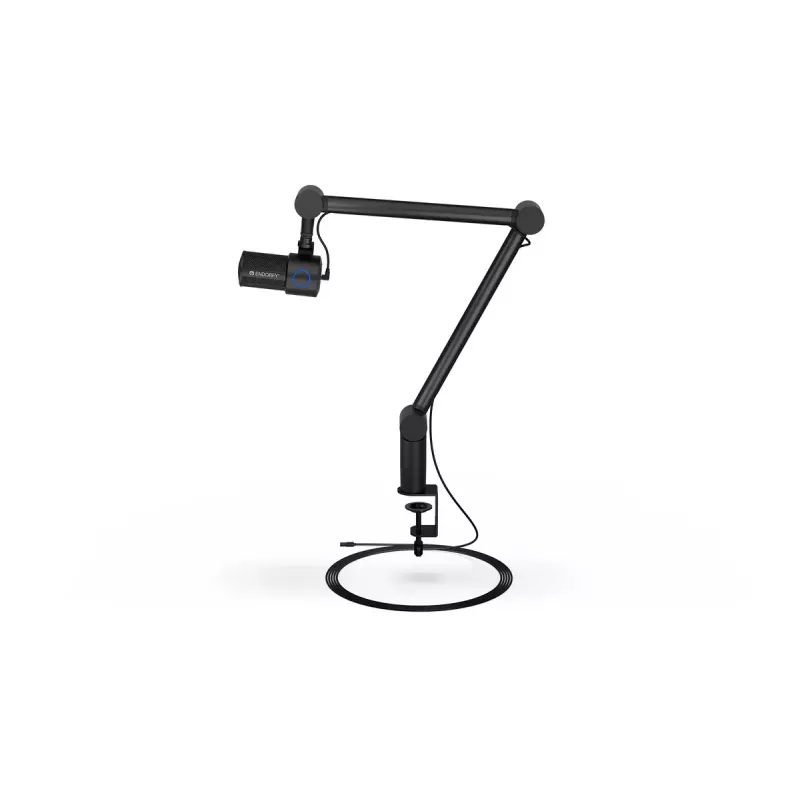 Arvutimikrofon ENDORFY Solum Studio — USB-juhtmega, 24-bitine/96 kHz, 20–20000 Hz, reguleeritav lauakinnitus, puutetundlikud juhtnupud, kõrvaklapiväljund, must
