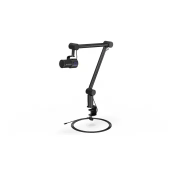 Arvutimikrofon ENDORFY Solum Studio — USB-juhtmega, 24-bitine/96 kHz, 20–20000 Hz, reguleeritav lauakinnitus, puutetundlikud juhtnupud, kõrvaklapiväljund, must
