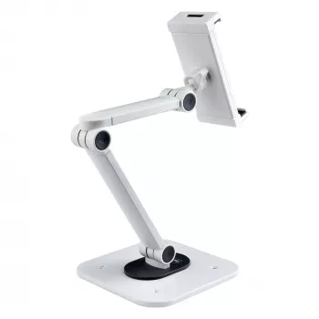 StarTech.com Reguleeritav tahvelarvuti alus lauale – seinale kinnitatav – kandevõime 2,2 naela (1 kg) – ergonoomiline liigendatav universaalne tahvelarvuti alus – tahvelarvuti hoidik lauale pööratav/pöörlev/pööratav
